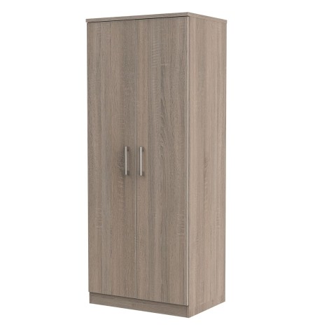 Devon - 2 Door - Double - Plain Wardrobe - Darkolino Oak Finish