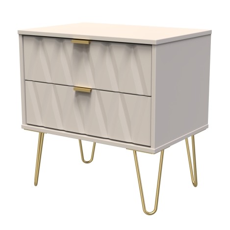 Diamond - Medium - Chest of 2 Drawers - Kashmir Matt Finish