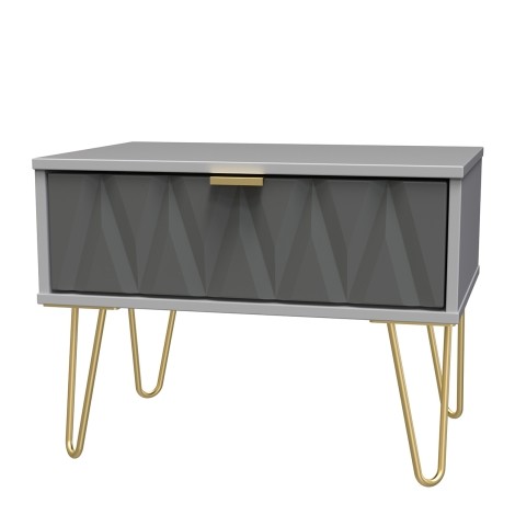 Diamond - Shadow Matt - Medium - Chest of 1 Drawer - Grey Matt Finish