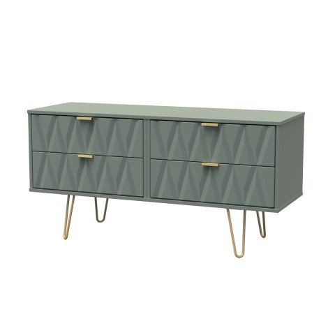 Diamond - Rectangular - 4 Drawer - Bed Box - Reed Green Finish