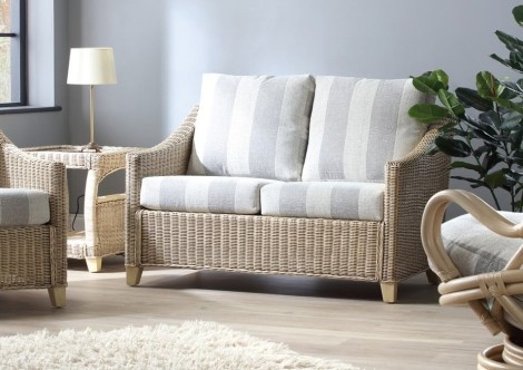 Desser - Dijon - Natural Wash - Cane 2 Seater Sofa