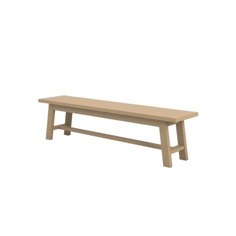 Drift - Light Wood 4 Seater Dining Bench