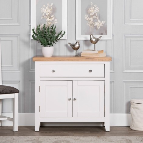 Eaton - Oak and White - Painted - Small Sideboard