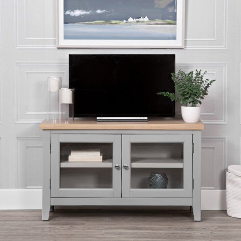 Eaton - Oak and Grey - Painted - Standard TV