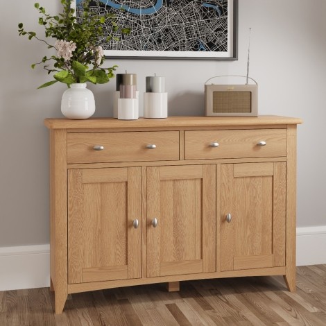 Goa Light Oak - 3 Door Sideboard