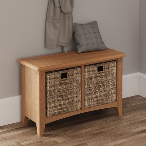 Goa Light Oak - Hall Bench