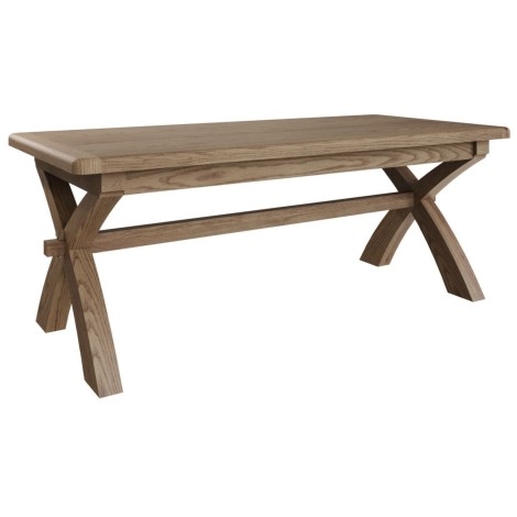 Hoxley - Smoked Oak - 200cm - Cross Leg - Dining Table