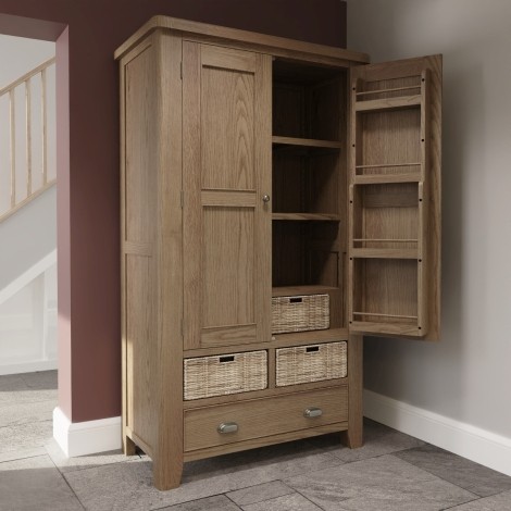 Hoxley Smoked Oak - Large Larder Unit