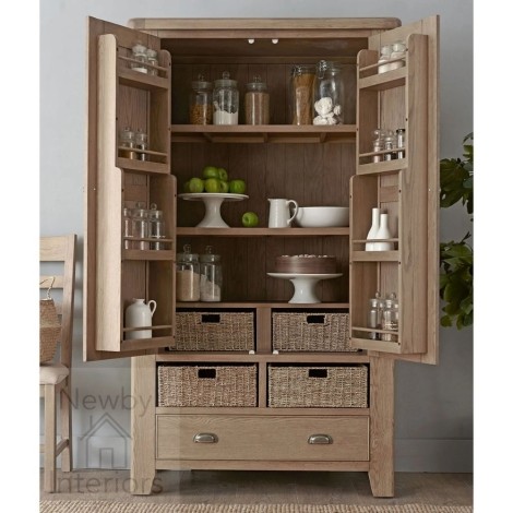 Hoxley Smoked Oak - Large Larder Unit