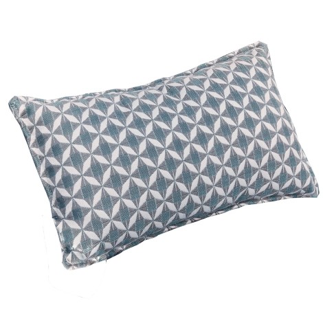 Outdoor Fabric - Set of 2 - Sunbrella Bolster Cushion - Mosaic Blue - 30x50cm