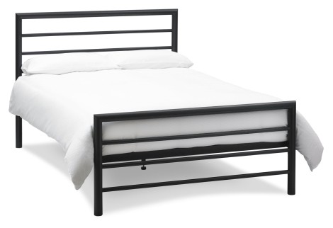 Urban - Matt Black - 150cm 5' King Size - Metal Bedstead 