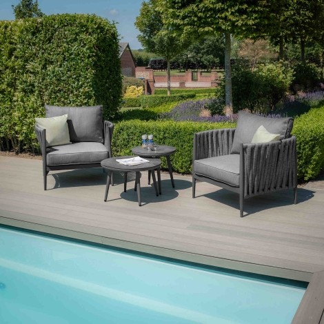 Milan Lounge Set - Charcoal