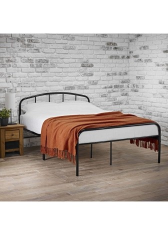 Milton - 122cm 4' Small Double - Metal Bedstead - Black Finish