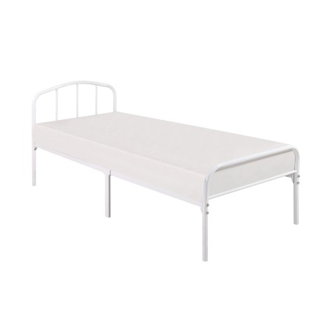 Milton - 90cm 3' Single - Metal Bedstead - White Finish