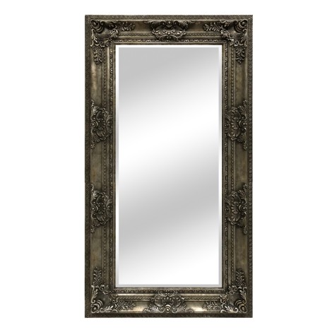 Wooden Framed Leaner Mirror 28 - Grey