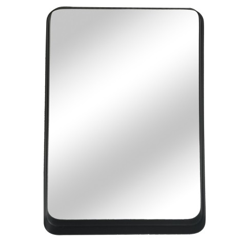 Iron Framed Mirror Black