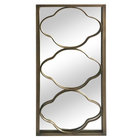 Iron Framed Mirror 45 - Gold