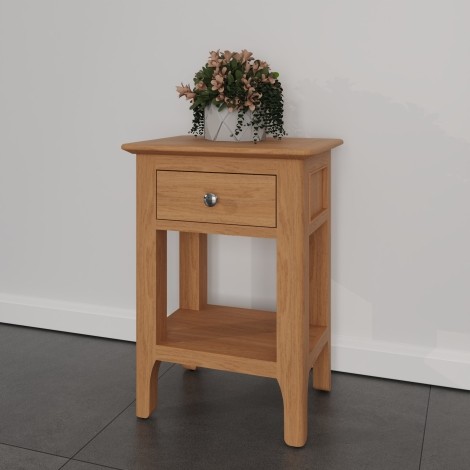 Natalie Light Oak Side Table 