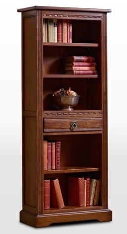 Old Charm Narrow Bookcase with Drawer OC2794