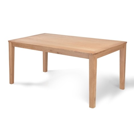 Ottawa - Solid Oak Medium Dining Table 150cm/1.5m Fixed Top - Wax Finish