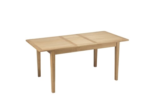 Ottawa - Solid Oak Extending Dining Table 140 to 180cm/1.4 to 1.8m - Wax Finish