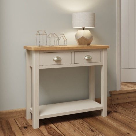 Radley Oak and Truffle Grey Painted Console Table