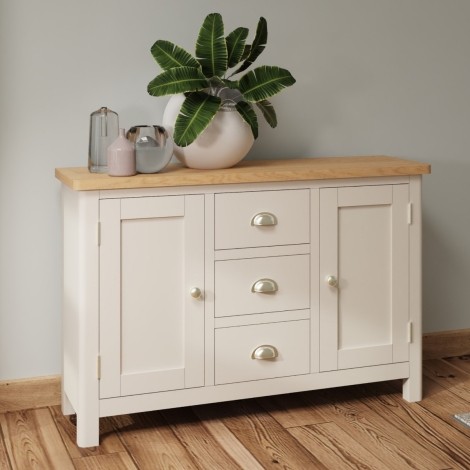 Radley Oak and Truffle Grey Painted Large Sideboard