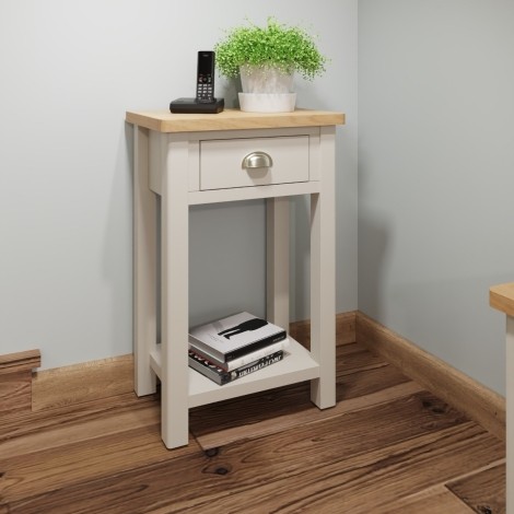 Radley Oak and Truffle Grey Painted Telephone Table 