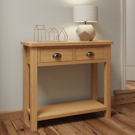 Royal Rustic Oak  Console Table