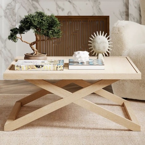 Sage - Blonde Oak Square Coffee Table