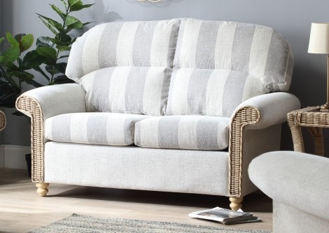 Desser - Samford - Natural Wash - Cane 2 Seater Sofa