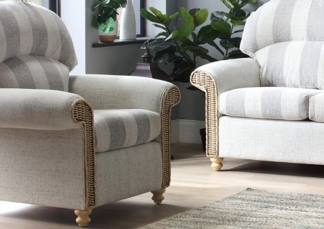 Desser - Samford - Natural Wash - Cane Armchair