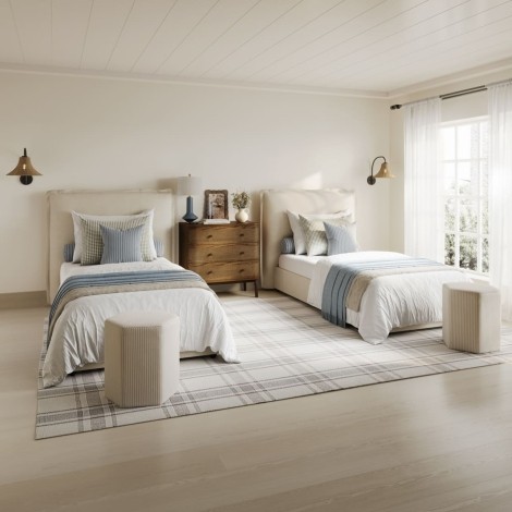 Modern Country - Sunday - Ivory - 3ft Single - Bed