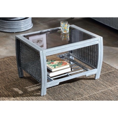 Desser - Turin - Grey Wash - Cane Coffee Table