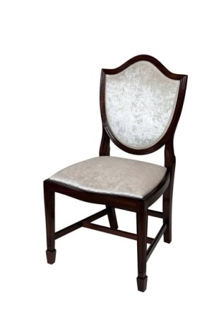 Ashmore Antique Reproduction, Upholstered Shield Back Chair