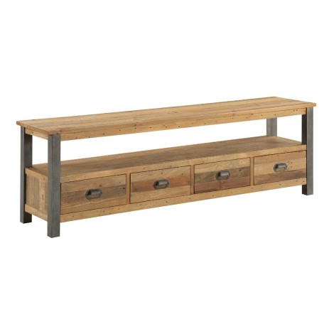 Baumhaus - Urban Elegance - Reclaimed Extra Large Widescreen TV Cabinet VPR09B