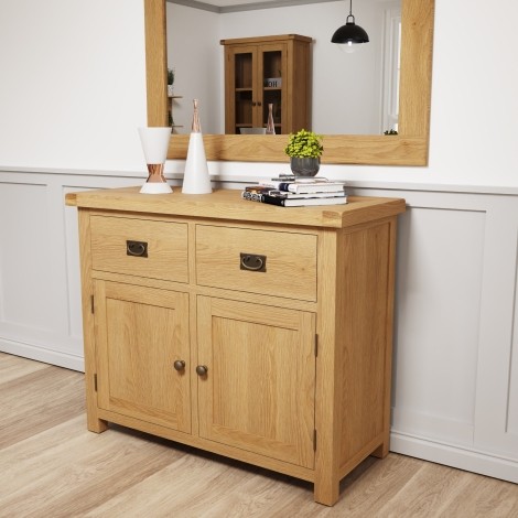 Colton Medium Oak -  2 Door 2 Drawer Sideboard