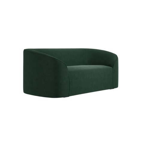 Zuma - Forest Green Velvet Curved Shaped Modern Sofa